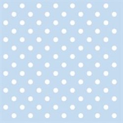  Servietten Pastel Dots blue 33x33, 20 Stück