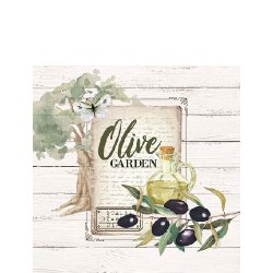 Servietten Olive Garden 25x25, 20 Stück