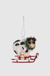 Weihnachtshänger Kuh Beate, mit Schlitten, 36685