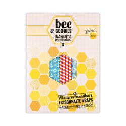 beeGoodies Bienenwachstücher , Family Pack , verschiedene Designs
