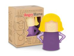  Angry Mama, lila+gelb, Mikrowellenreiniger, A005155