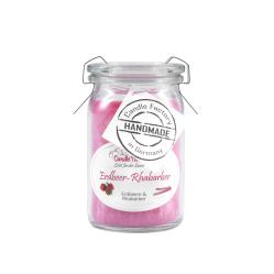 Candle Factory Baby-Jumbo Duftkerze im Weckglas, Erdbeer-Rhabarber, 308-024