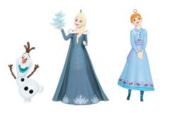 Disney, Frozen, Elsa, Anna und Olaf, 3er Anhängerset, DN03002