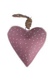 Herz Anhänger Kanu, pink 11 cm, 226689
