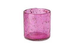 Gift Company Melange, Windlicht, Bubbles, pink, H6cm