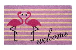 Gift Company Fußmatte, Flamingo, Streifen, lila, Kokosmatte, welcome, 50270