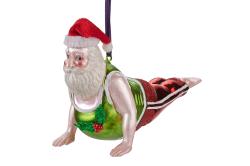 Hänger Yoga Santa, Sphinx-Haltung, rot/grün  1066701060