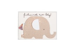 Elefanten Baby Karte 