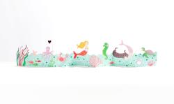Kinder Tischgirlande Meerjungfrauen, 82x12cm, Kindergeburtstag