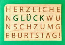 Grußkarte mit Umschlag, GLÜCKwunsch, G461