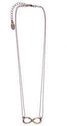 Halskette 0517RG, rose-vergoldet mit Unendlichkeitssymbol