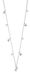 Halskette 1235S, versilberte Kette mit Sternen