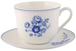 Tasse und Untertasse Blue Rose 2411-00, 9 cm