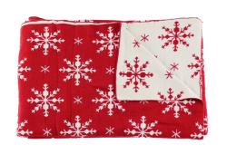 Kaheku Decke Navidad Flocke rot 150x200 cm, 1110005740
