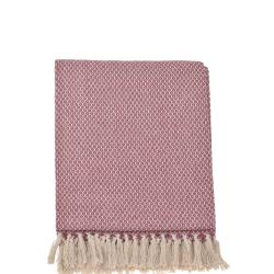 Plaid, rosa aus Baumwolle, 2128004