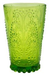Trinkglas 592560 grün mit Muster