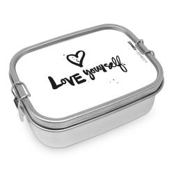 Steel Lunchbox Love yourself, Brotdose, 491333