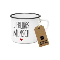 Lieblingsmensch, Happy Metal Mug, 0,4l, 603520, 1 St 