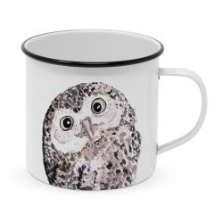 Owl, Happy Metal Mug, 0,4l, 604125, 1 St
