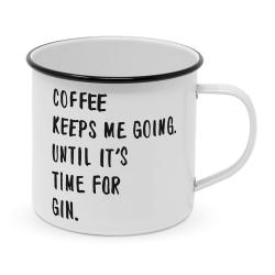 Coffee & Gin, Happy Metal Mug, 0,4l, 604548, 1 St 