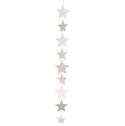 X-mas Paper Stars Kette mit Druck 100 cm, 87004