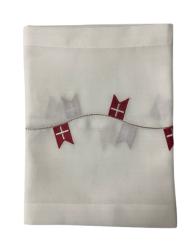 Tischläufer mit gestickten Dänischen Flaggen